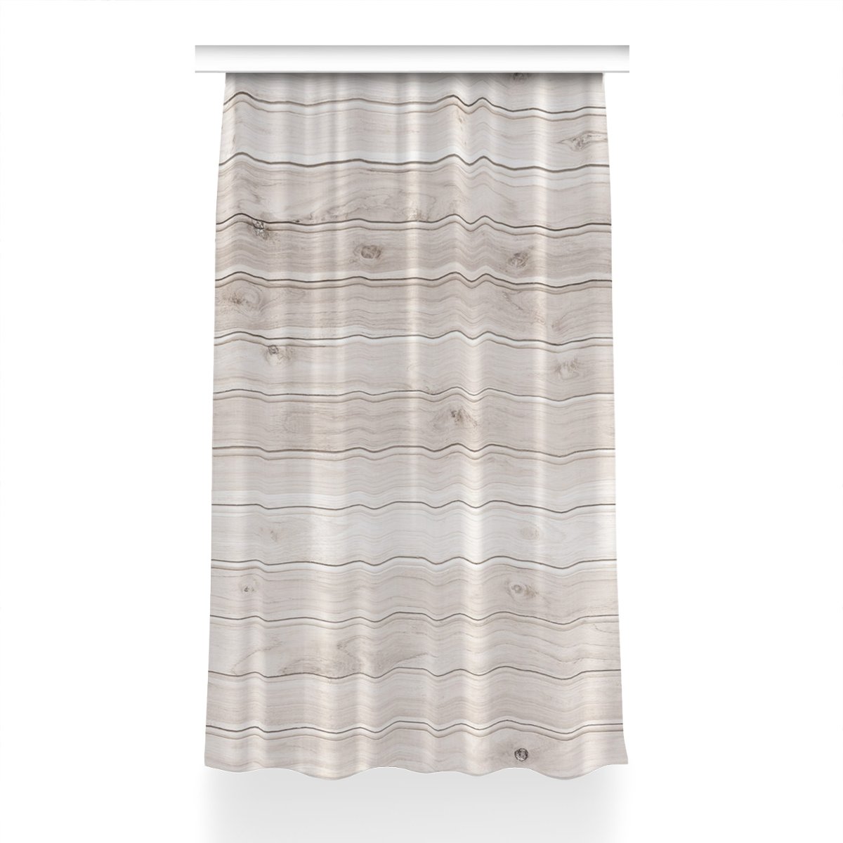 Klasyczna zasłona kolory Białe deski wzór 150x230, Fabricsy