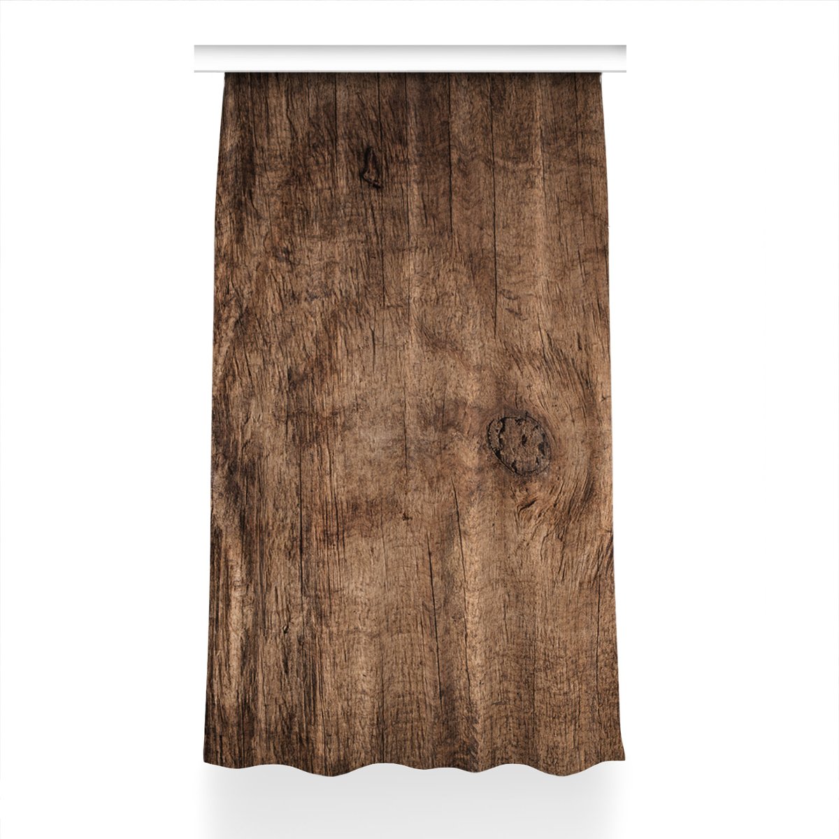 Gotowa zasłona z nadrukiem Stare drewno 150x230 cm, Fabricsy