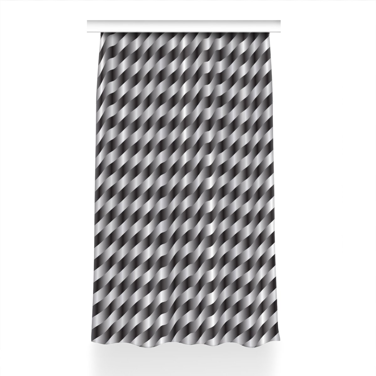 Gotowa zasłona na kółka Metaliczny kosz 150x230 cm, Fabricsy