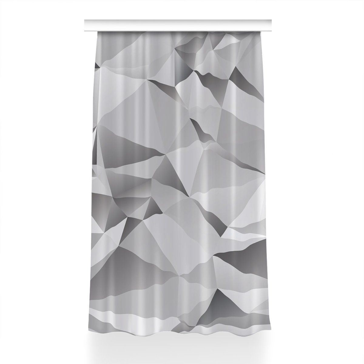 Gotowa zasłona Abstrakcja szara do salonu 150x230, Fabricsy