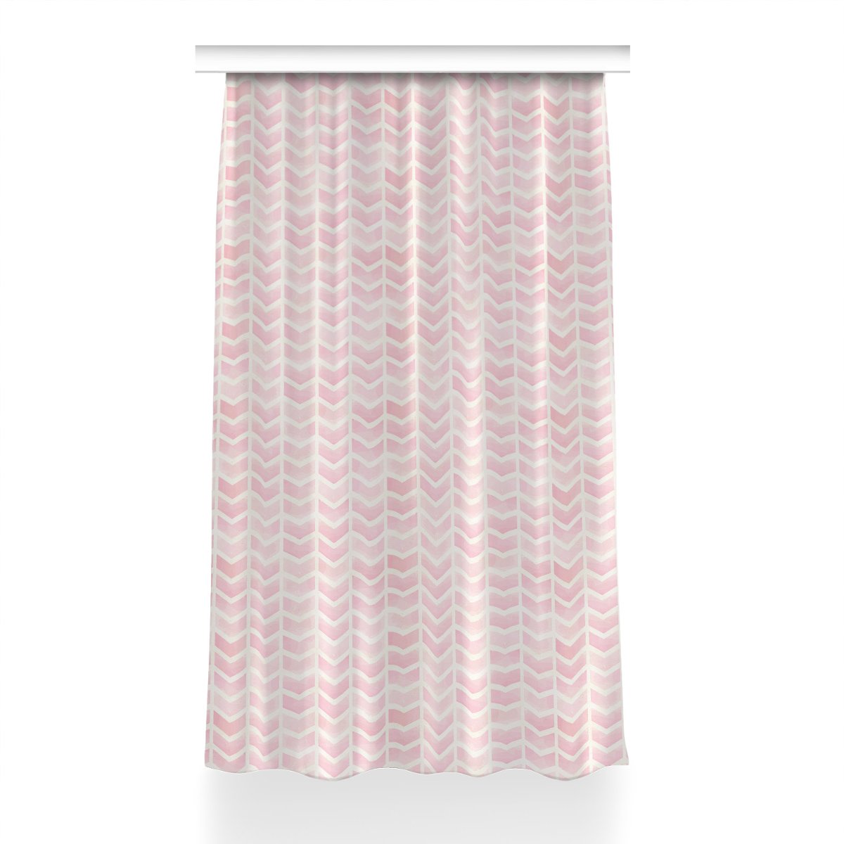 Gotowa zasłona z grafiką Różowe wektory 150x230 cm, Fabricsy