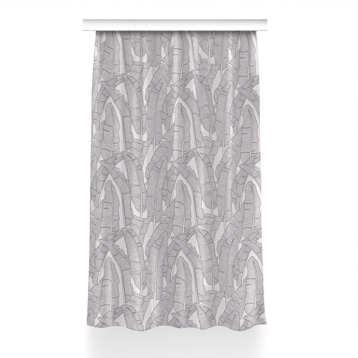 Gotowa zasłona na kółka Liście bananowca 150x230, Fabricsy