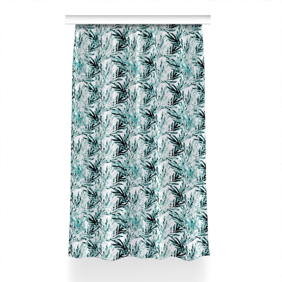 Gotowa zasłona na kółka Tropikalna palma 150x230, Fabricsy