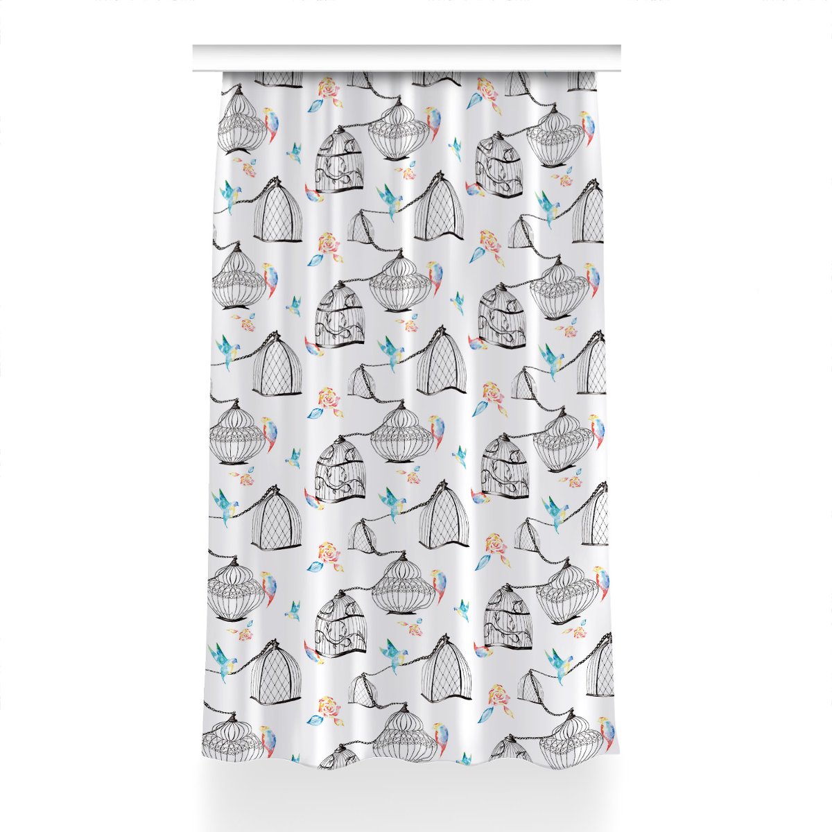 Gotowa zasłona na kółka Klatki dla ptaków 150x230, Fabricsy