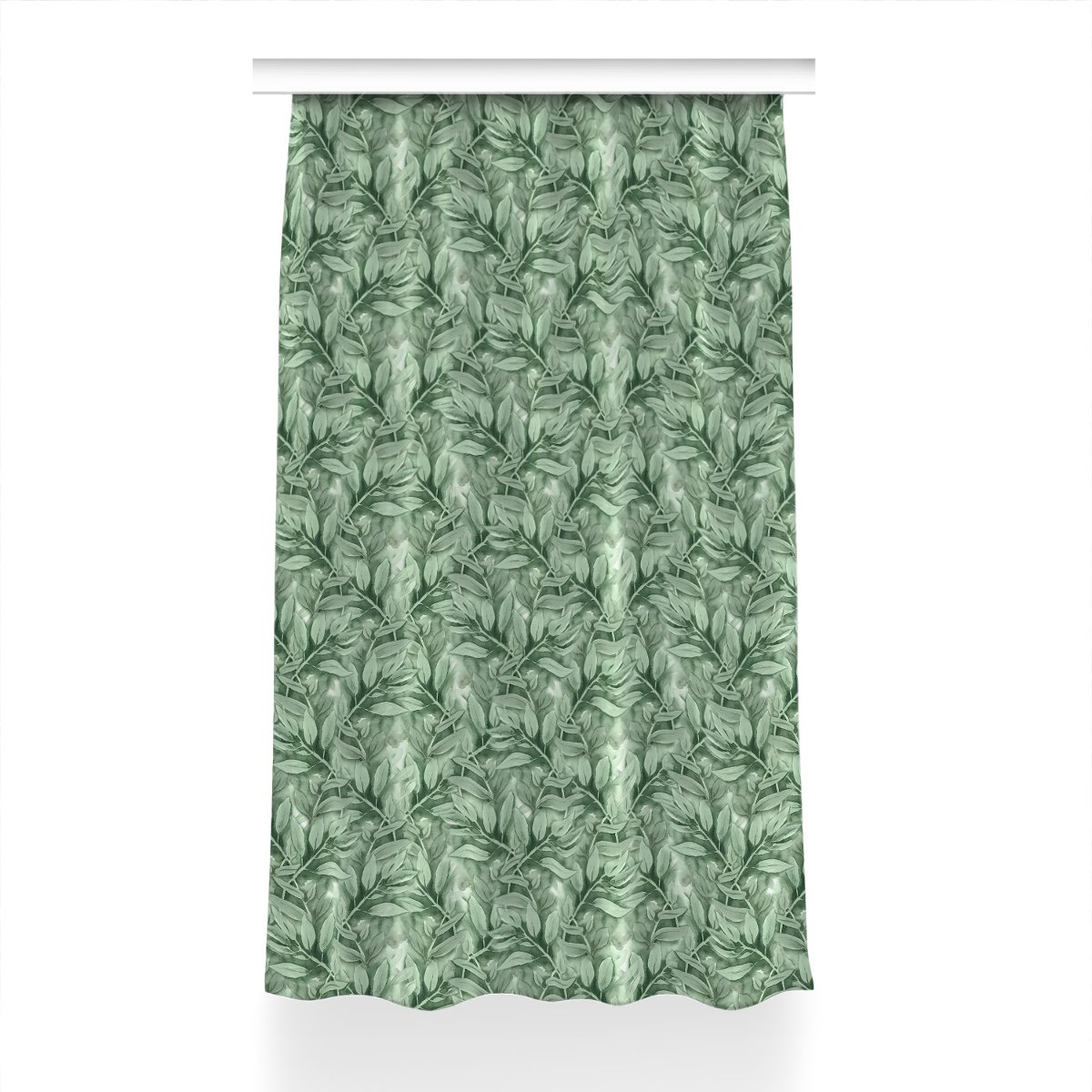 Gotowa zasłona na kółka Gładkie liście 150x230 cm, Fabricsy