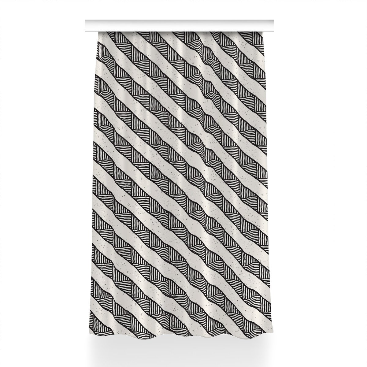 Zasłona z nadrukiem gotowa Etniczny wzór 150x230, Fabricsy