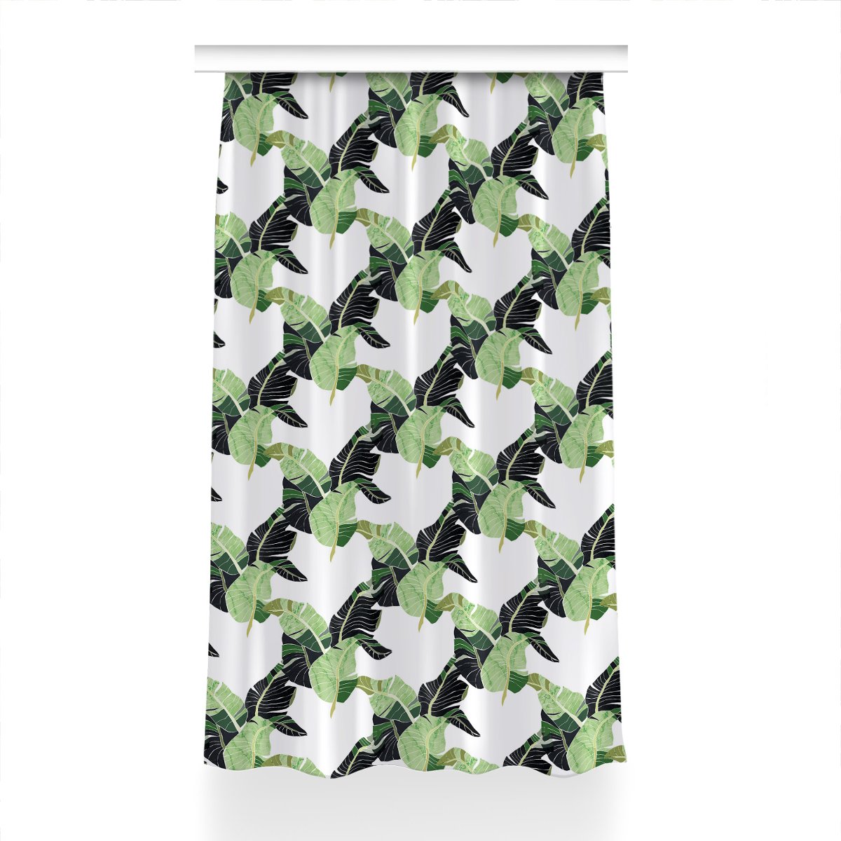 Klasyczna zasłona kolory Liście palmowe 150x230 cm, Fabricsy