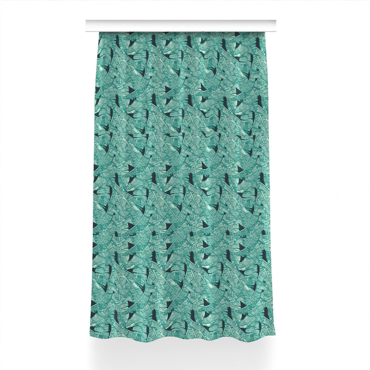 Gotowa zasłona na kółka Egzotyczne palmy 150x230, Fabricsy