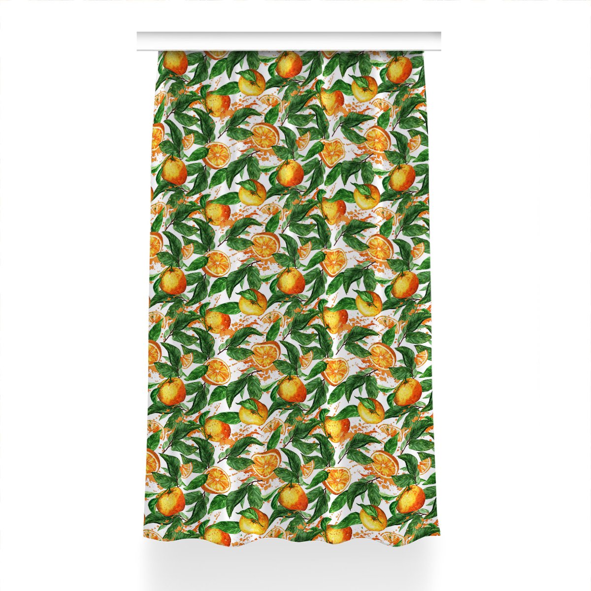 Klasyczna zasłona kolory Pomarańcze dekor 150x230, Fabricsy