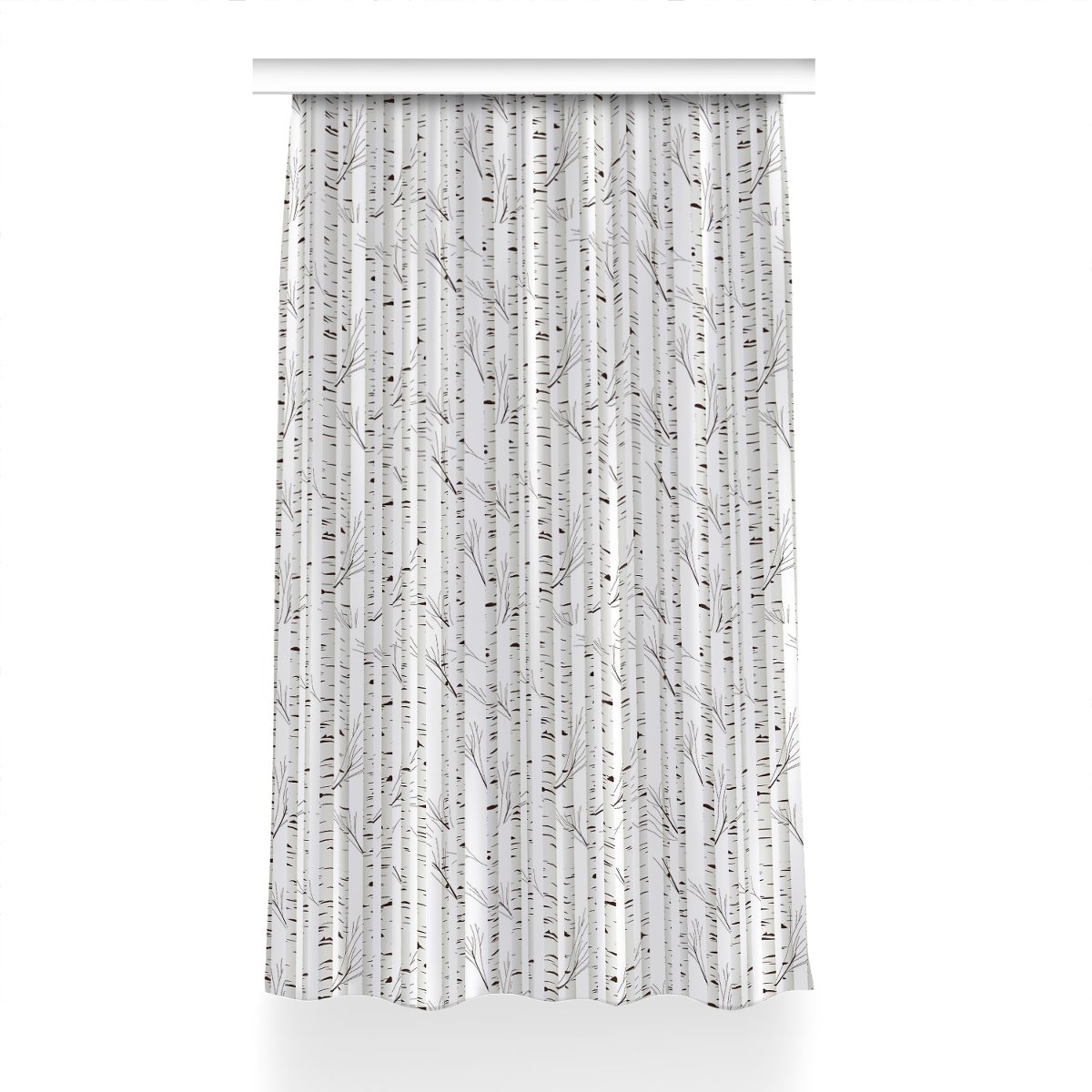 Gotowa zasłona na kółka Brzozy do sypialni 150x230, Fabricsy