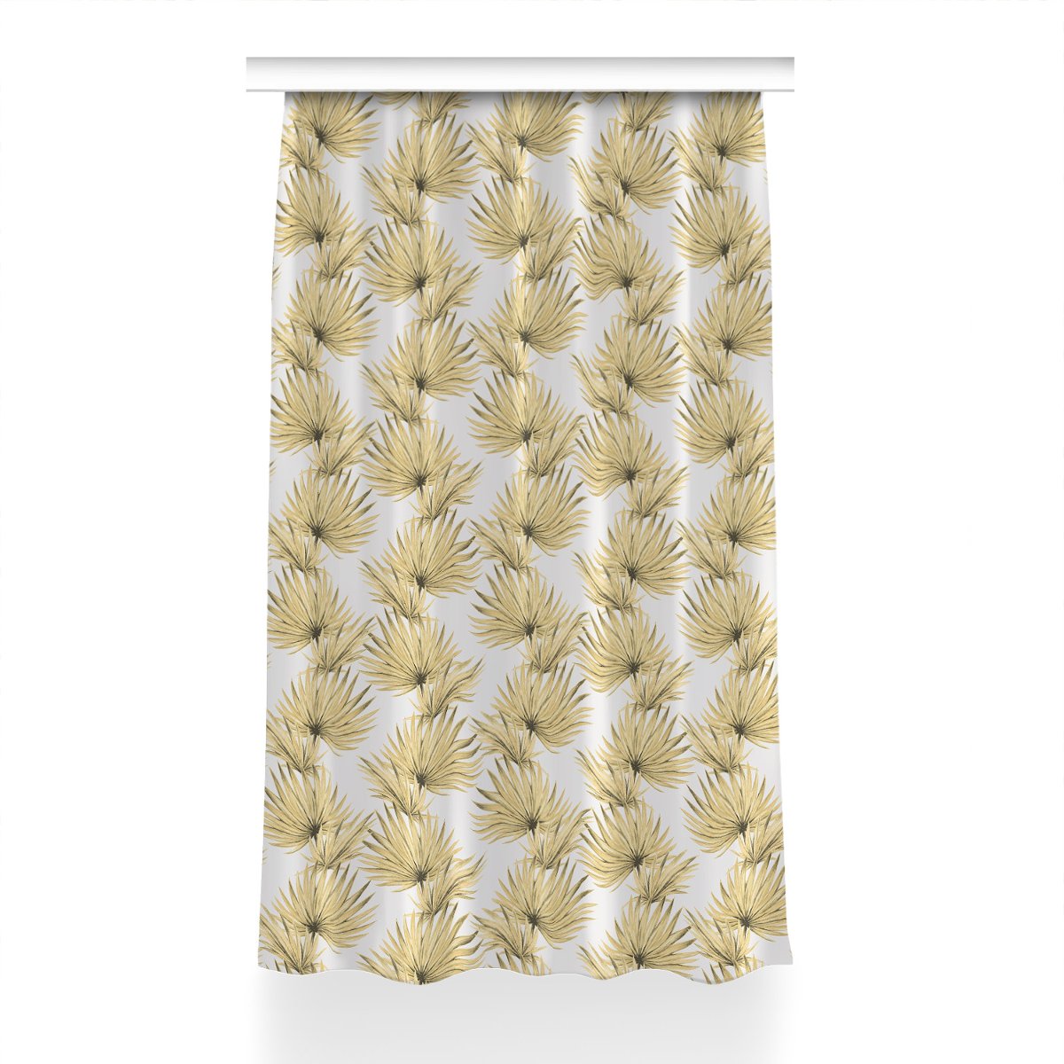 Zasłona z grafiką kolory Liście tropikalne 150x230, Fabricsy
