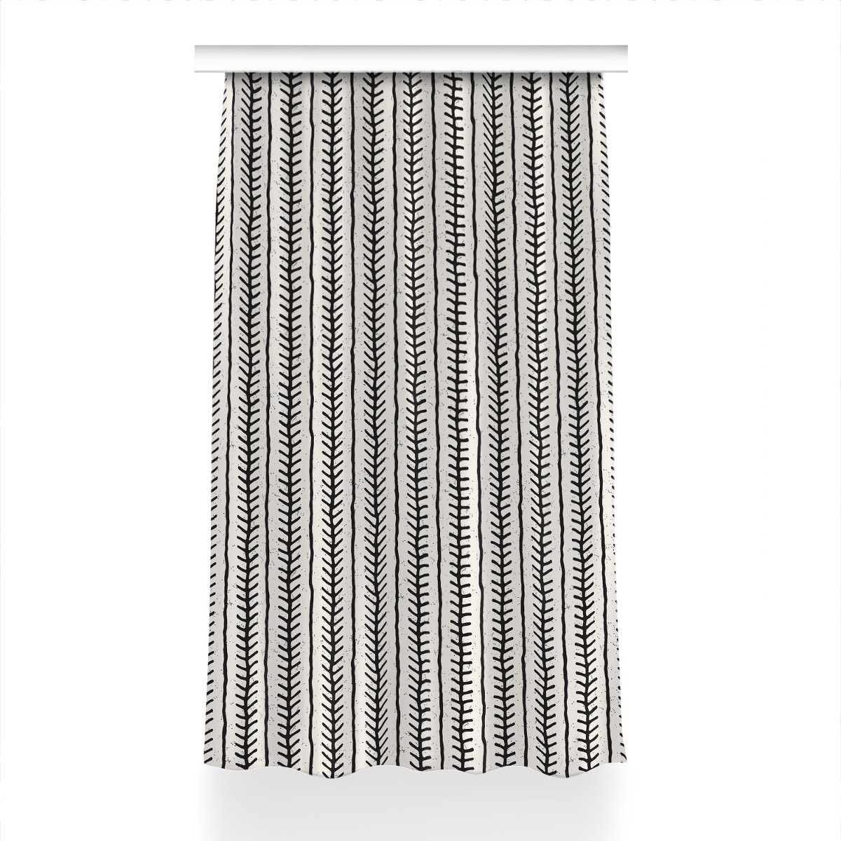 Klasyczna zasłona kolory Wzór w jodełkę 150x230 cm, Fabricsy