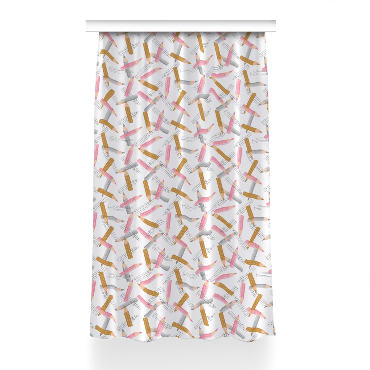 Klasyczna zasłona kolory Ołówki Wzór dekor 150x230, Fabricsy