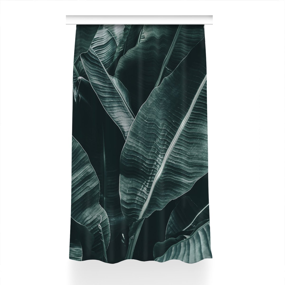 Gotowa zasłona z grafiką Egzotyczne liście 150x230, Fabricsy