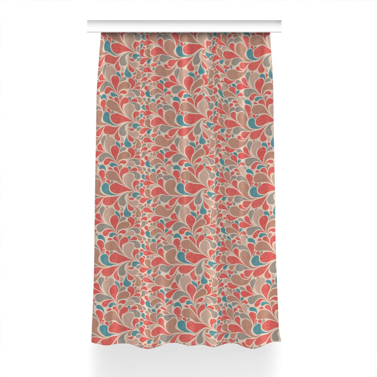 Gotowa zasłona z nadrukiem Kolorowe łezki 150x230, Fabricsy