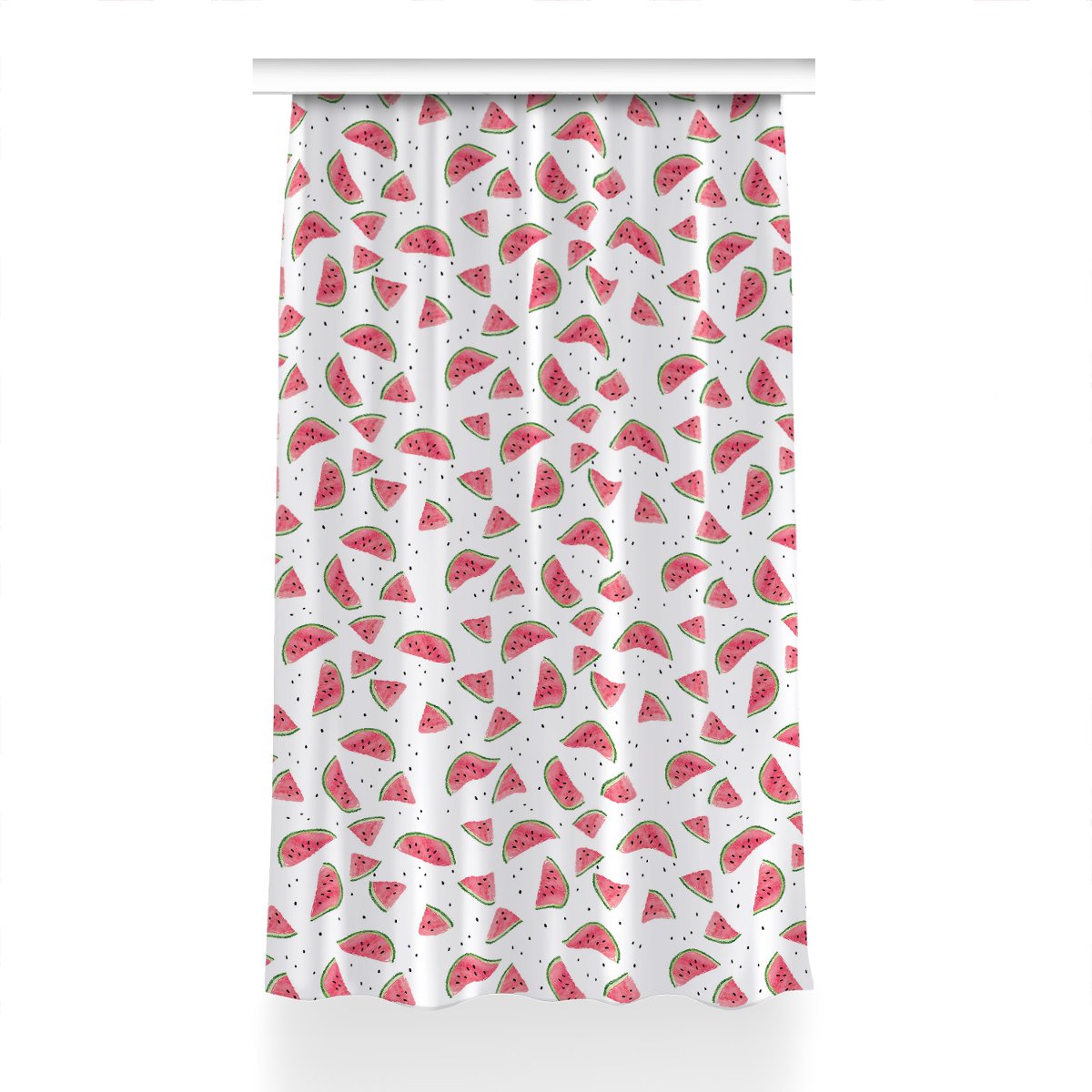 Gotowa zasłona na kółka Arbuzowy deszcz 150x230 cm, Fabricsy