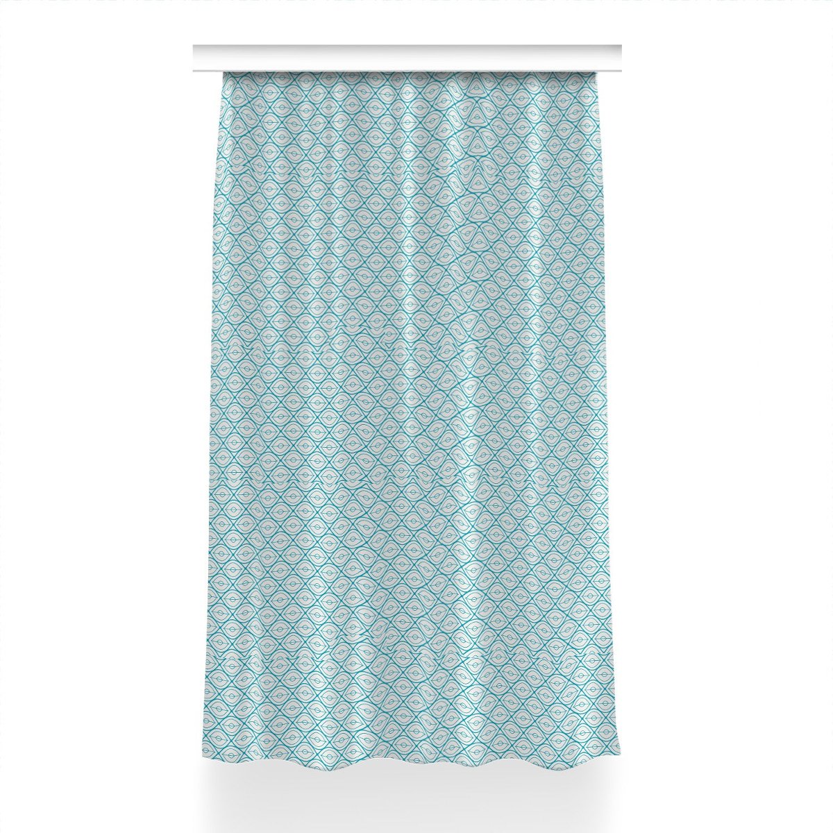 Klasyczna zasłona z nadrukiem Retro wzór 150x230, Fabricsy