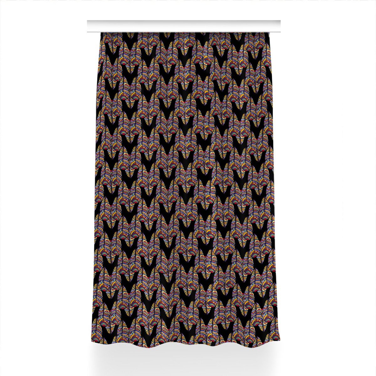 Klasyczna zasłona kolory Sztuka plemienna 150x230, Fabricsy