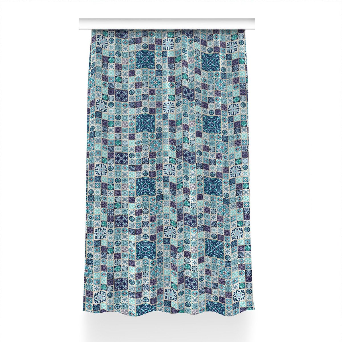 Klasyczna zasłona kolory Piękny patchwork 150x230, Fabricsy