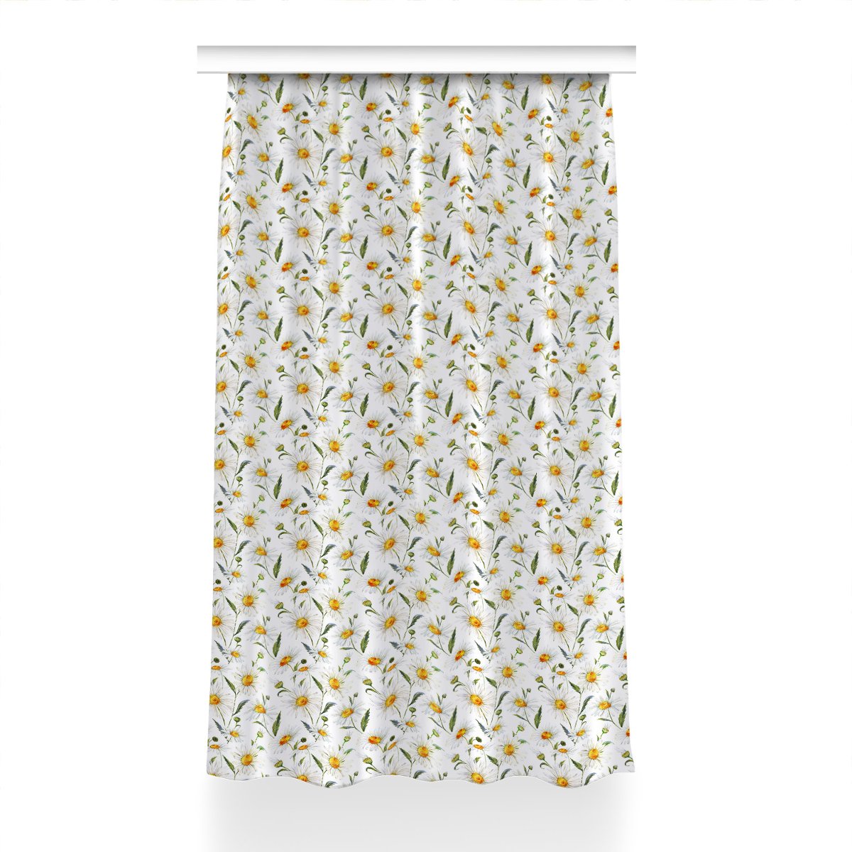 Gotowa zasłona z grafiką Rumiankowe pole 150x230, Fabricsy