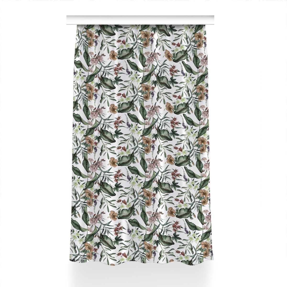 Gotowa zasłona na kółka Wiosenne kwiaty 150x230 cm, Fabricsy