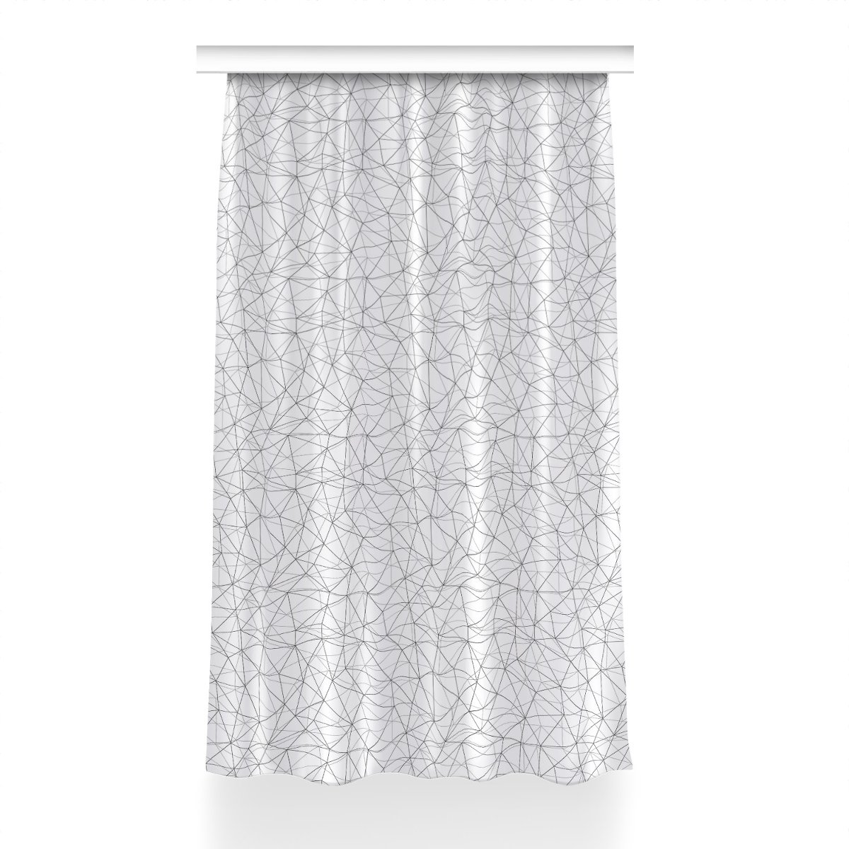 Gotowa zasłona na kółka Geometryczne linie 150x230, Fabricsy