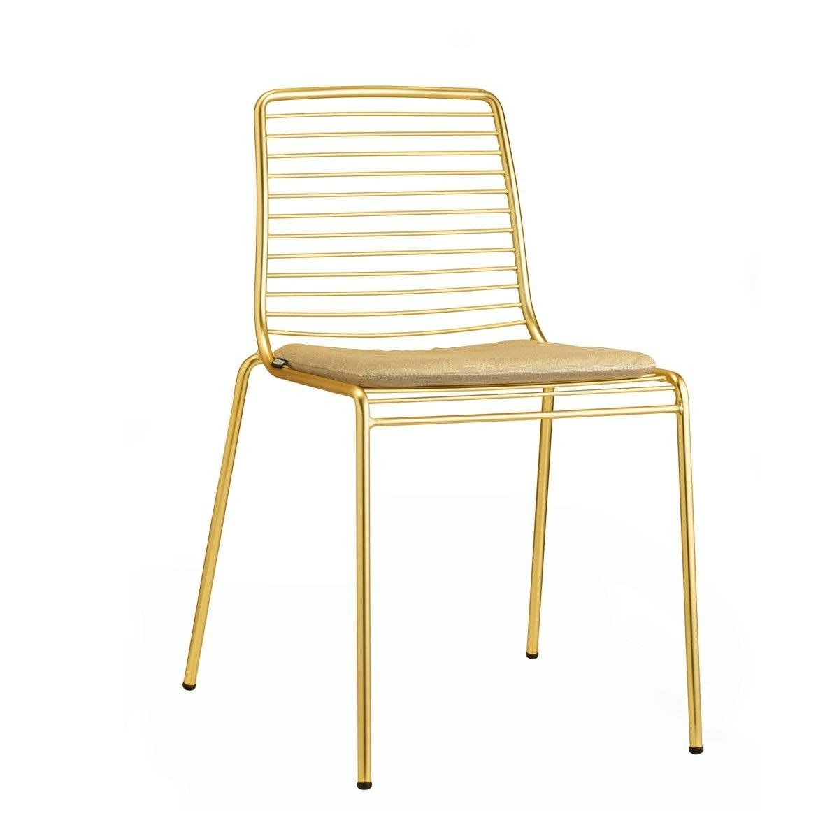 Scab Design Krzesło Summer złote z poduszką 234943 [16218660]