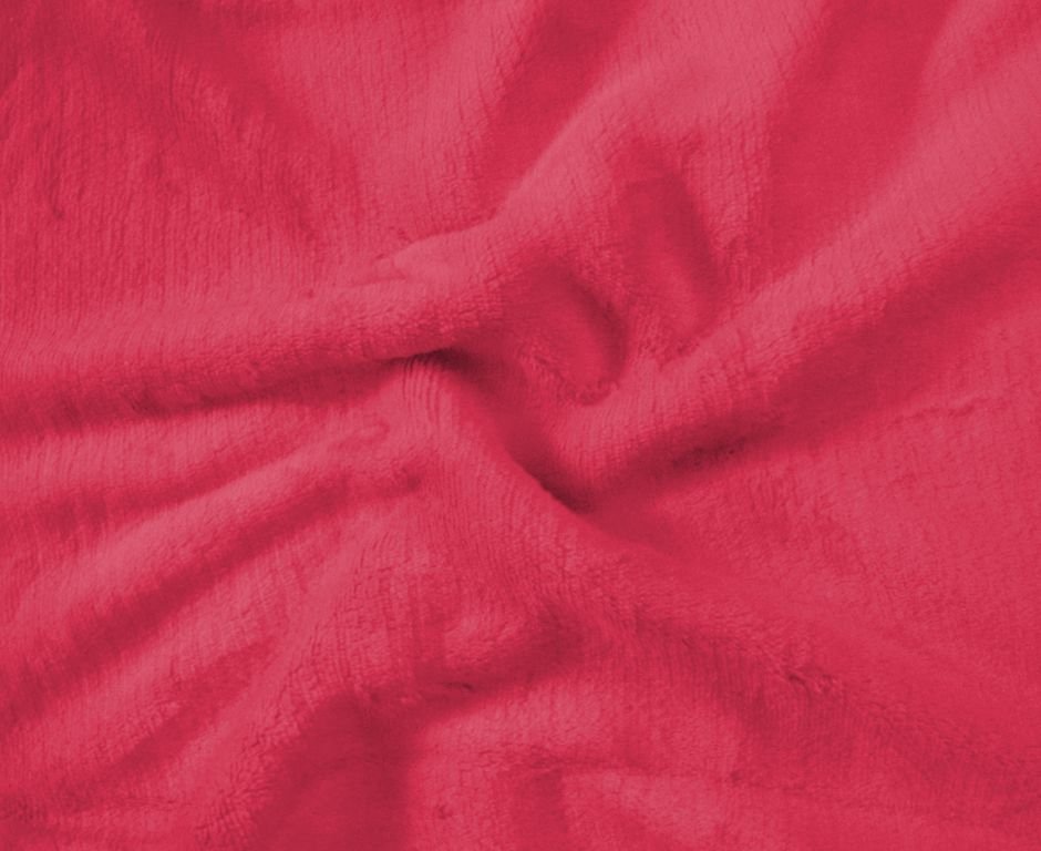 Jahu Prześcieradło z mikrofibry 90 x 200 cm - CZERWONY