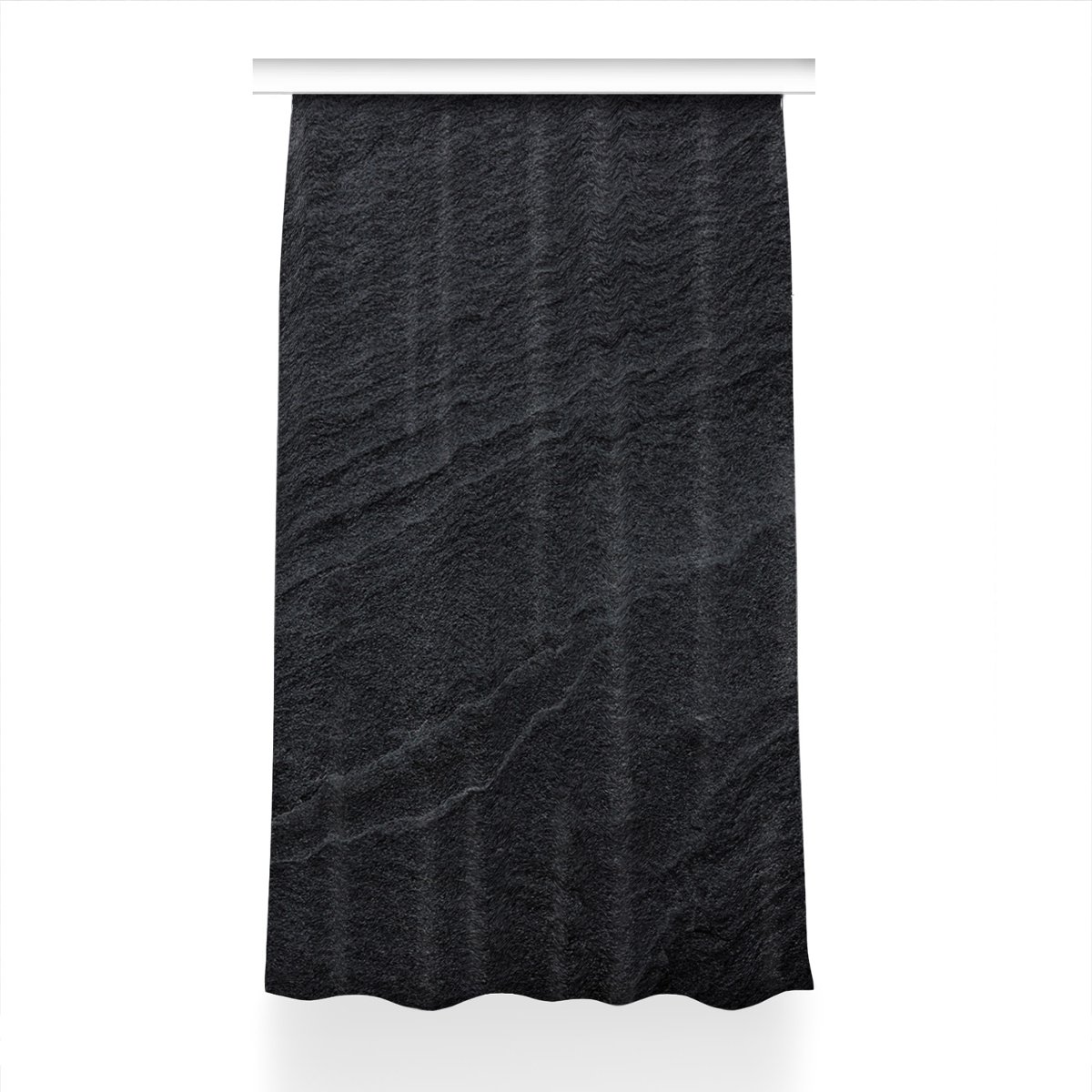 Kolorowa zasłona z nadrukiem 150x230 Czarny piasek, Fabricsy