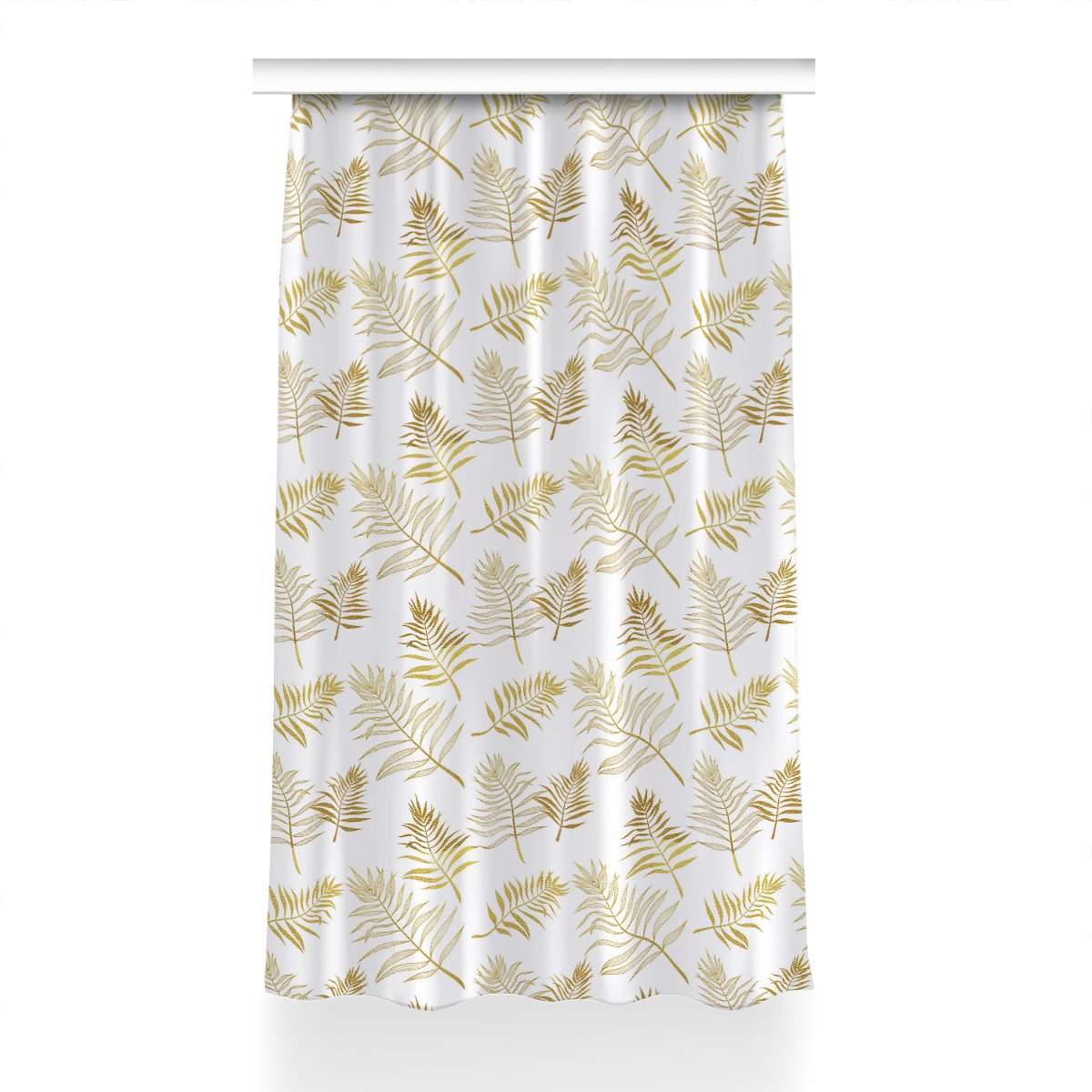 Gotowa zasłona na taśmę dekor 150x230 Liście palmy, Fabricsy