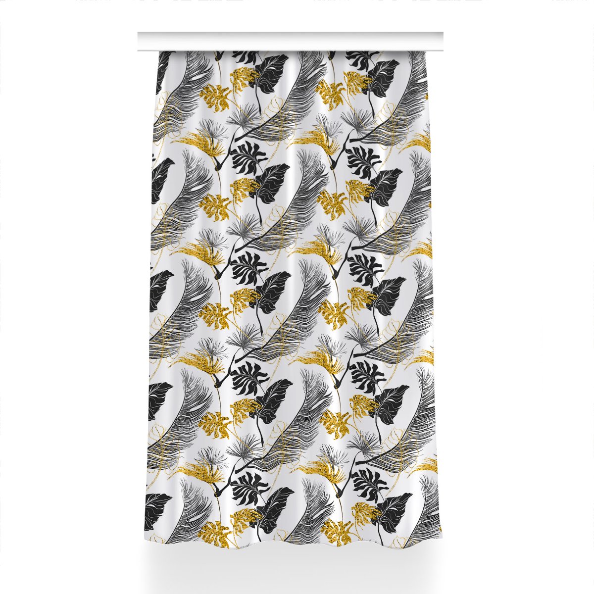 Klasyczna zasłona kolory 150x230 Złote tropikalne, Fabricsy