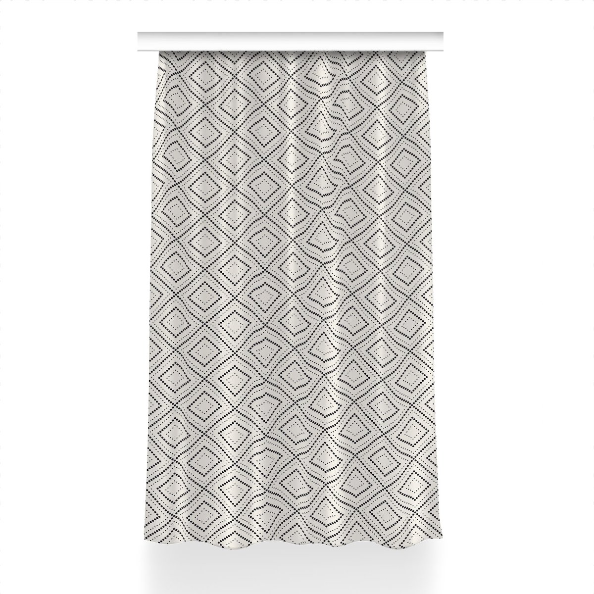 Gotowa zasłona na taśmę 150x230 Geometryczny wzór, Fabricsy
