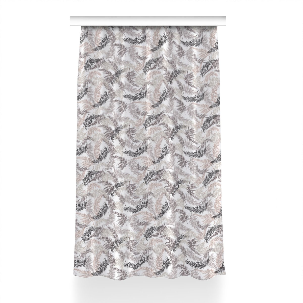Gotowa zasłona z grafiką 150x230 cm Liście palmowe, Fabricsy