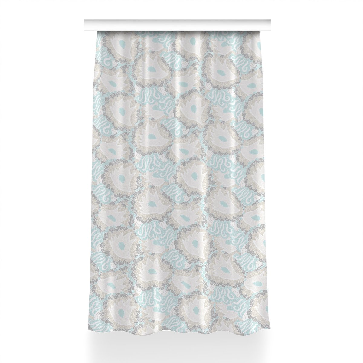 Gotowa zasłona do pokoju 150x230 Kwiaty Pastelowe, Fabricsy