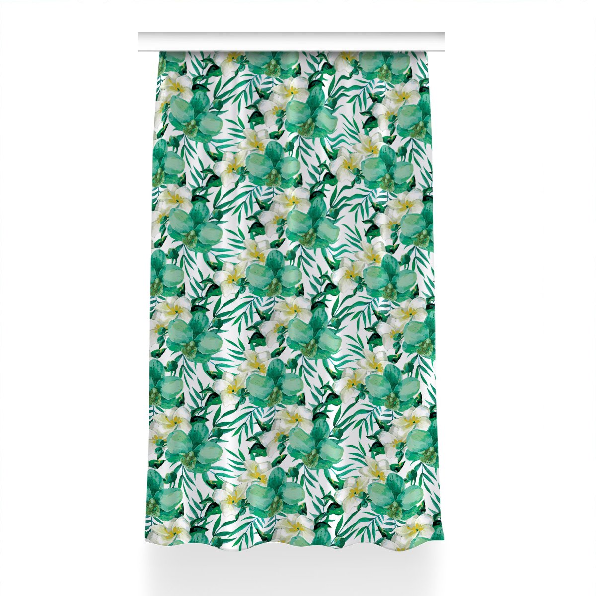 Zasłona z grafiką kolory 150x230 Pastelowe kwiaty, Fabricsy