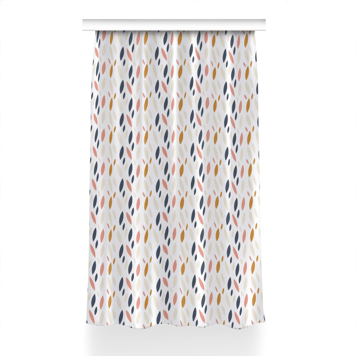 Zasłona z grafiką gotowa 150x230 Skandynawski wzór, Fabricsy