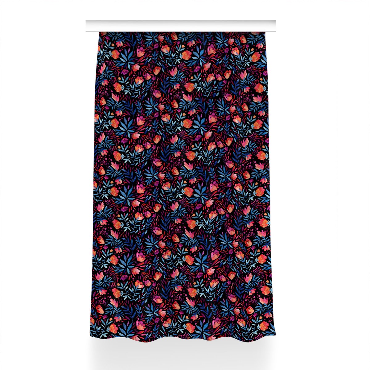 Zasłona z nadrukiem gotowa 150x230 Kwiatowy wzór, Fabricsy