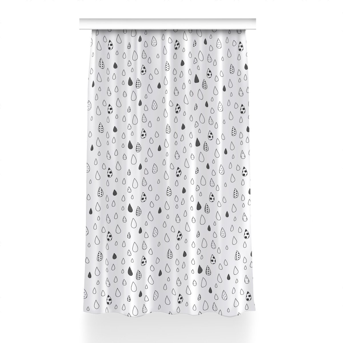 Gotowa zasłona na taśmę 150x230 Abstrakty krople, Fabricsy