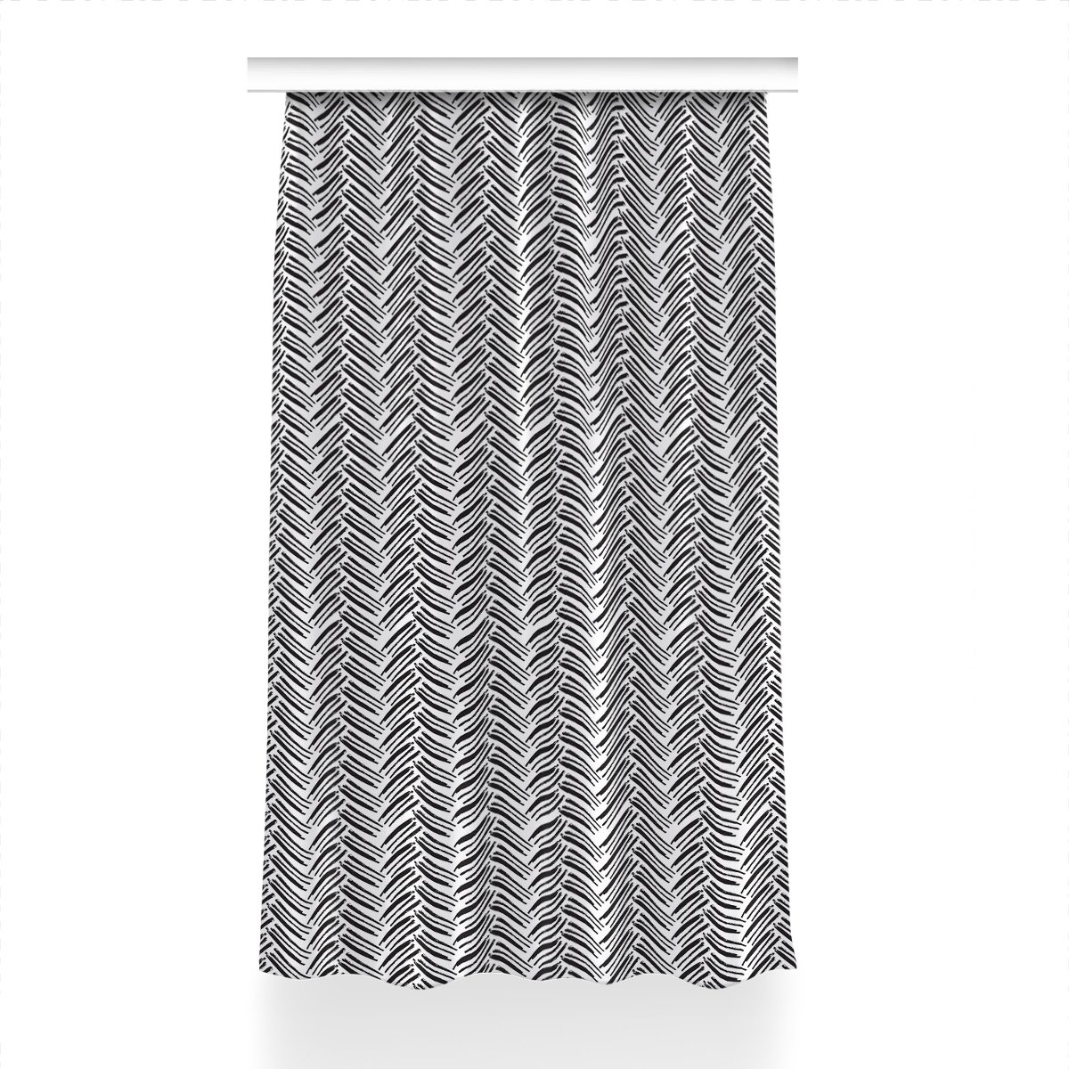 Klasyczna zasłona kolory 150x230 cm Wzór w jodełkę, Fabricsy