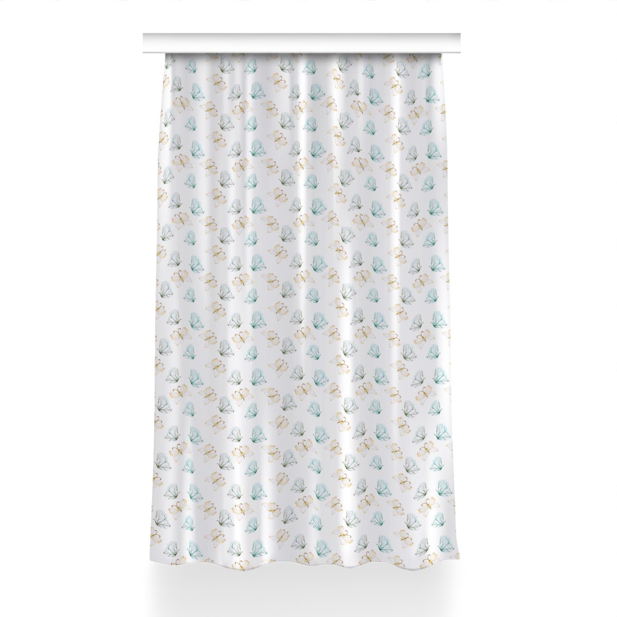 Kolorowa zasłona z nadrukiem wzór 150x230 Motyle, Fabricsy