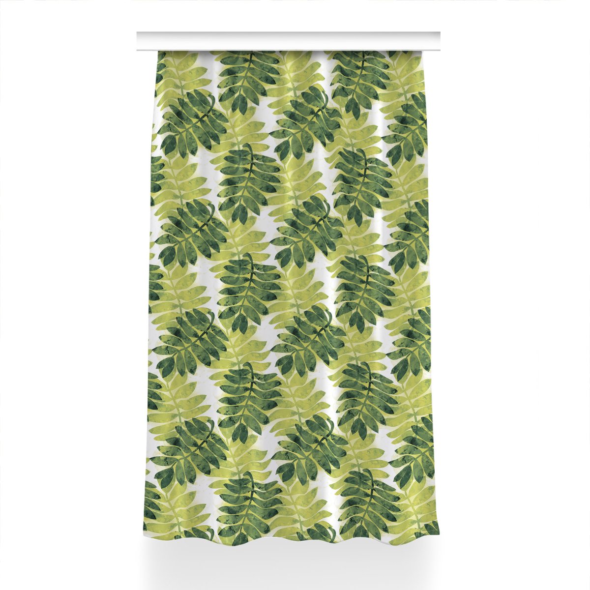 Klasyczna zasłona kolory 150x230 Liście jarzębiny, Fabricsy