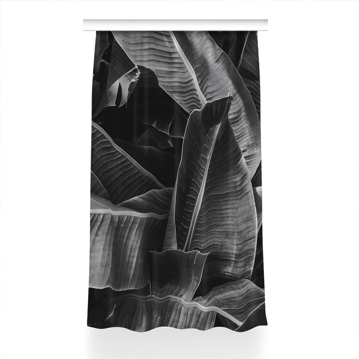 Klasyczna zasłona z nadrukiem 150x230 Duże liście, Fabricsy