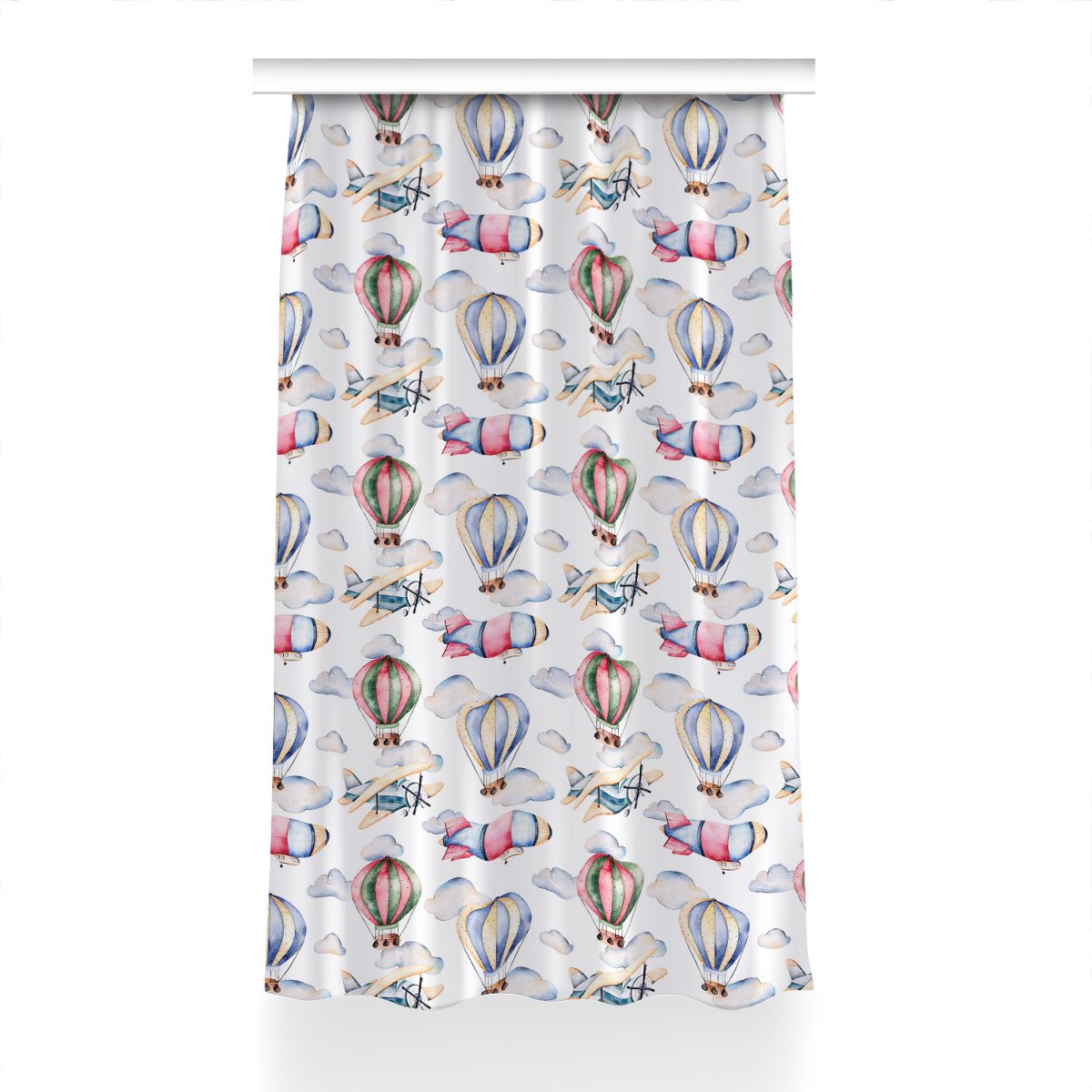 Klasyczna zasłona kolory 150x230 Balony i sterowce, Fabricsy