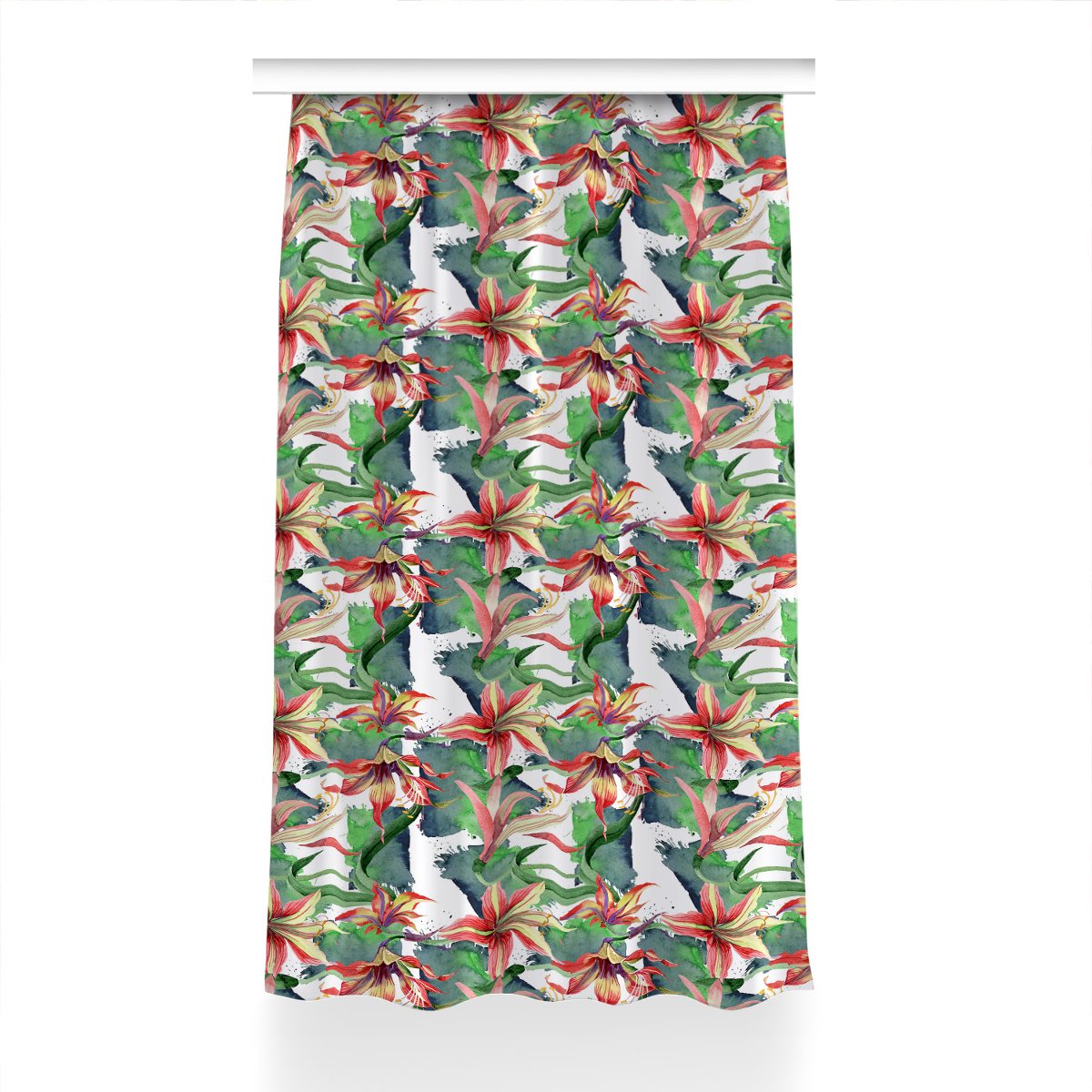 Zasłona z nadrukiem gotowa 150x230 Kwiat Zwartnica, Fabricsy
