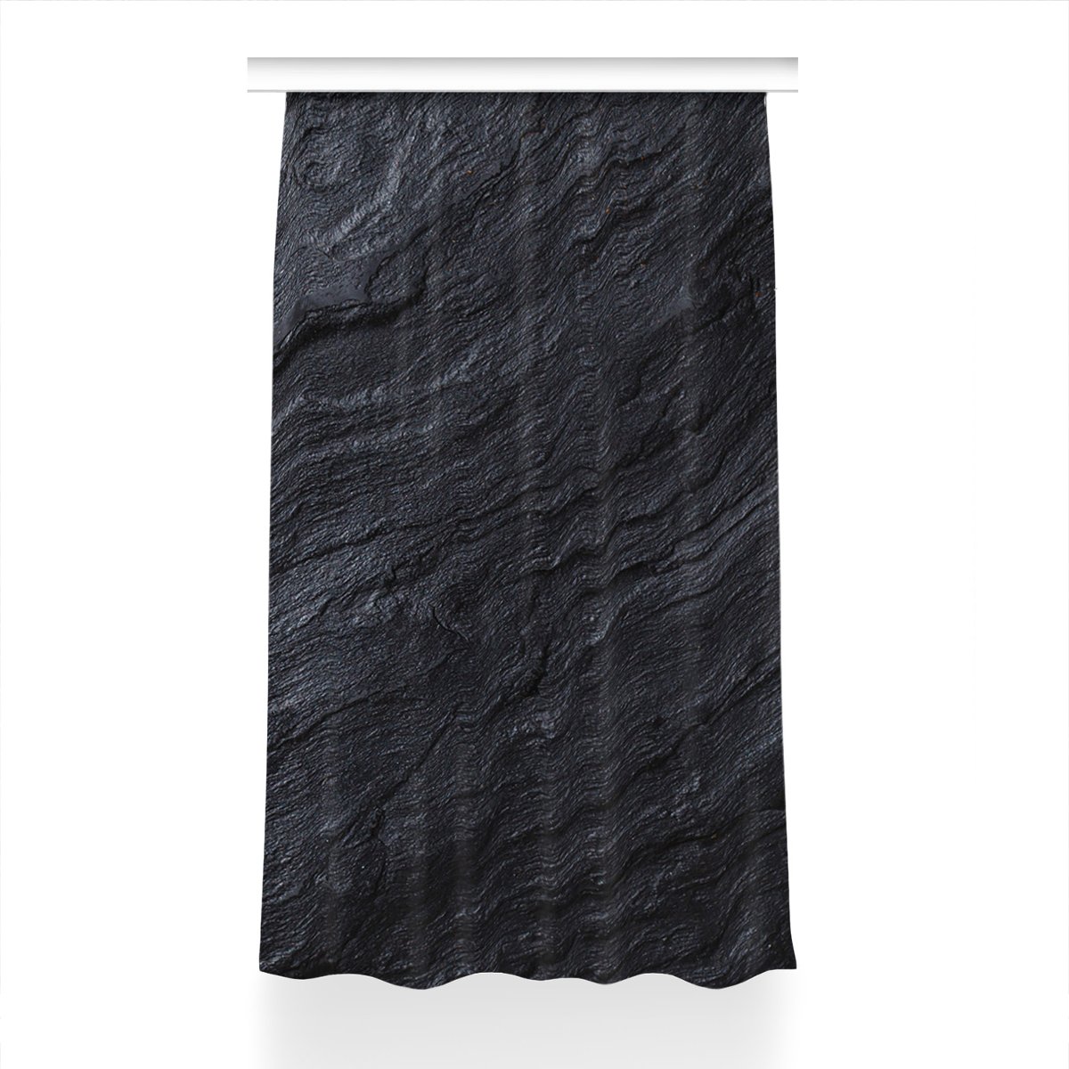 Gotowa zasłona z nadrukiem Czarny marmur 150x240, Fabricsy