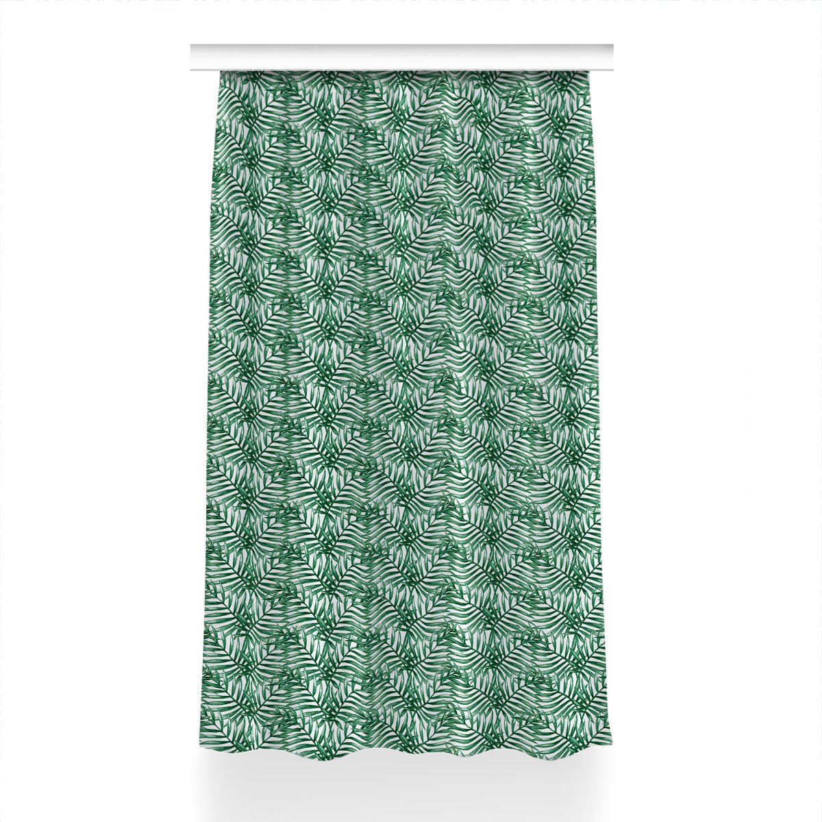 Zasłona z grafiką kolory Tropikalne liście 150x240, Fabricsy