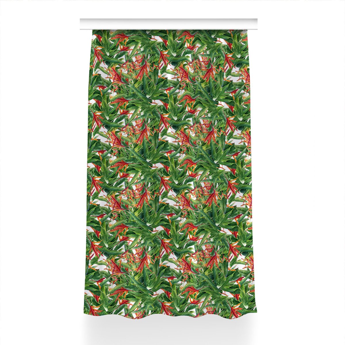 Klasyczna zasłona kolory Egzotyczne kwiaty 150x240, Fabricsy