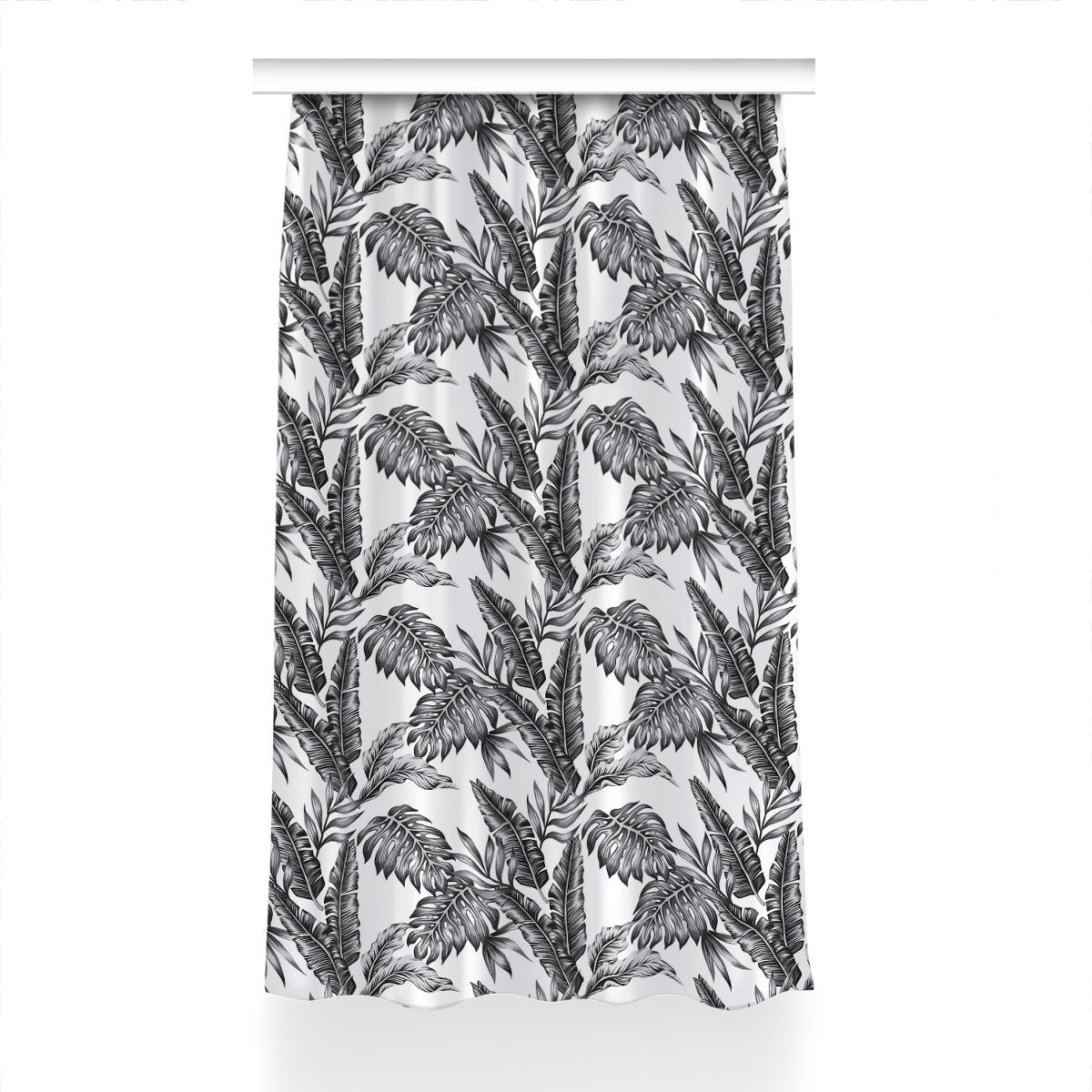 Zasłona klasyczna z grafiką Liście palmowe 150x240, Fabricsy