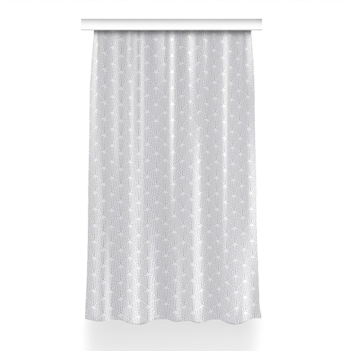 Gotowa zasłona na kółka Wzór geometryczny 150x240, Fabricsy