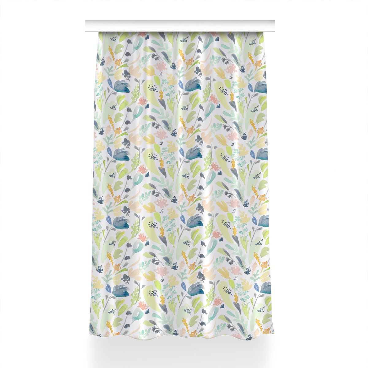 Klasyczna zasłona z nadrukiem Kwiaty wzór 150x240, Fabricsy